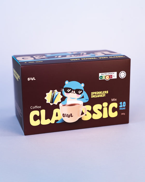 GAUL Classic 3-in-1 Coffee | 10 Premix + 10 Coffee Sprinkler Sachets