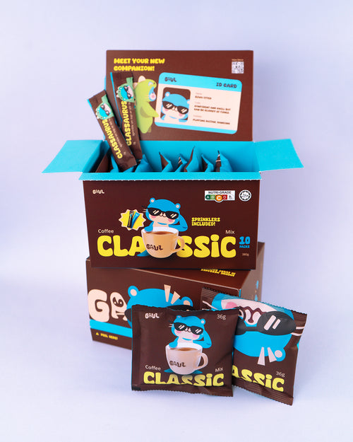 GAUL Classic 3-in-1 Coffee | 10 Premix + 10 Coffee Sprinkler Sachets