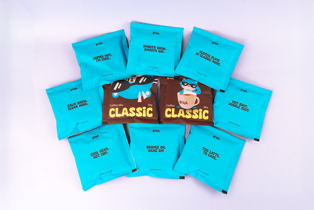 GAUL Classic 3-in-1 Coffee | 10 Premix + 10 Coffee Sprinkler Sachets