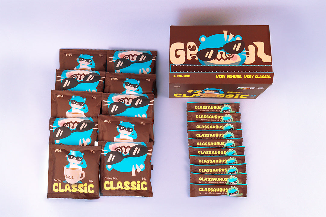 GAUL Classic 3-in-1 Coffee | 10 Premix + 10 Coffee Sprinkler Sachets